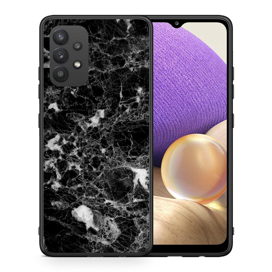 Θήκη Samsung A32 4G Male Marble από τη Smartfits με σχέδιο στο πίσω μέρος και μαύρο περίβλημα | Samsung A32 4G Male Marble case with colorful back and black bezels