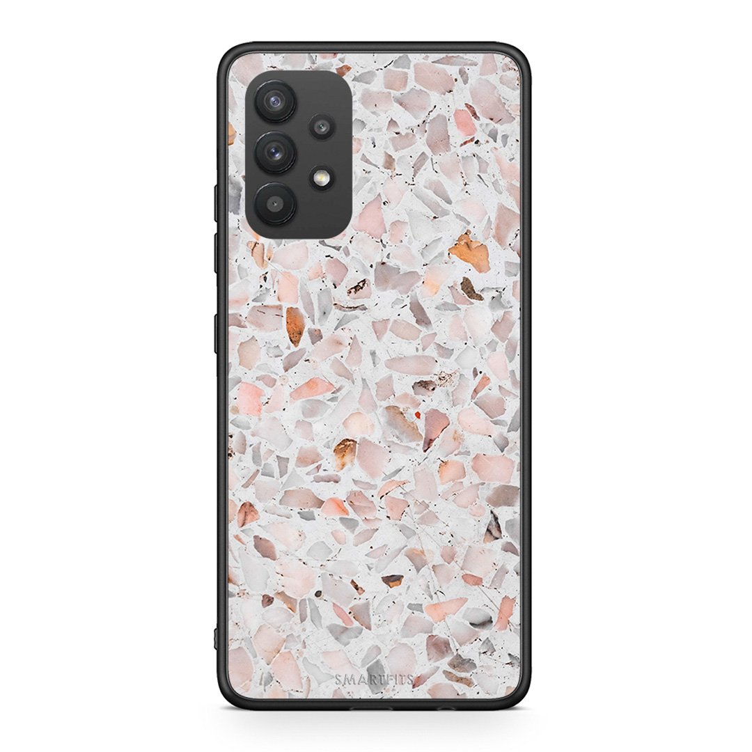 Samsung A32 4G Marble Terrazzo θήκη από τη Smartfits με σχέδιο στο πίσω μέρος και μαύρο περίβλημα | Smartphone case with colorful back and black bezels by Smartfits