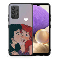 Thumbnail for Θήκη Αγίου Βαλεντίνου Samsung A32 4G Mermaid Love από τη Smartfits με σχέδιο στο πίσω μέρος και μαύρο περίβλημα | Samsung A32 4G Mermaid Love case with colorful back and black bezels