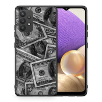 Thumbnail for Θήκη Samsung A32 4G Money Dollars από τη Smartfits με σχέδιο στο πίσω μέρος και μαύρο περίβλημα | Samsung A32 4G Money Dollars case with colorful back and black bezels