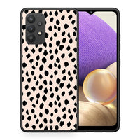 Thumbnail for Θήκη Samsung A32 4G New Polka Dots από τη Smartfits με σχέδιο στο πίσω μέρος και μαύρο περίβλημα | Samsung A32 4G New Polka Dots case with colorful back and black bezels