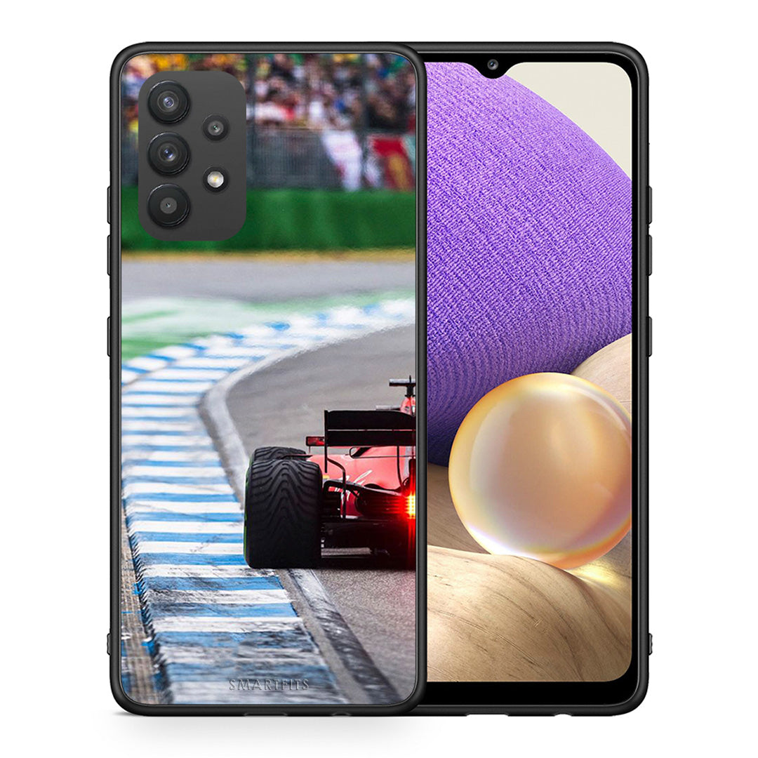 Θήκη Samsung A32 4G Racing Vibes από τη Smartfits με σχέδιο στο πίσω μέρος και μαύρο περίβλημα | Samsung A32 4G Racing Vibes case with colorful back and black bezels