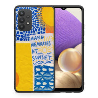 Thumbnail for Θήκη Samsung A32 4G Sunset Memories από τη Smartfits με σχέδιο στο πίσω μέρος και μαύρο περίβλημα | Samsung A32 4G Sunset Memories case with colorful back and black bezels