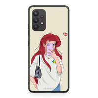 Thumbnail for Samsung A32 4G Walking Mermaid Θήκη από τη Smartfits με σχέδιο στο πίσω μέρος και μαύρο περίβλημα | Smartphone case with colorful back and black bezels by Smartfits