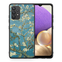Thumbnail for Θήκη Samsung A32 4G White Blossoms από τη Smartfits με σχέδιο στο πίσω μέρος και μαύρο περίβλημα | Samsung A32 4G White Blossoms case with colorful back and black bezels