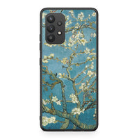 Thumbnail for Samsung A32 4G White Blossoms θήκη από τη Smartfits με σχέδιο στο πίσω μέρος και μαύρο περίβλημα | Smartphone case with colorful back and black bezels by Smartfits