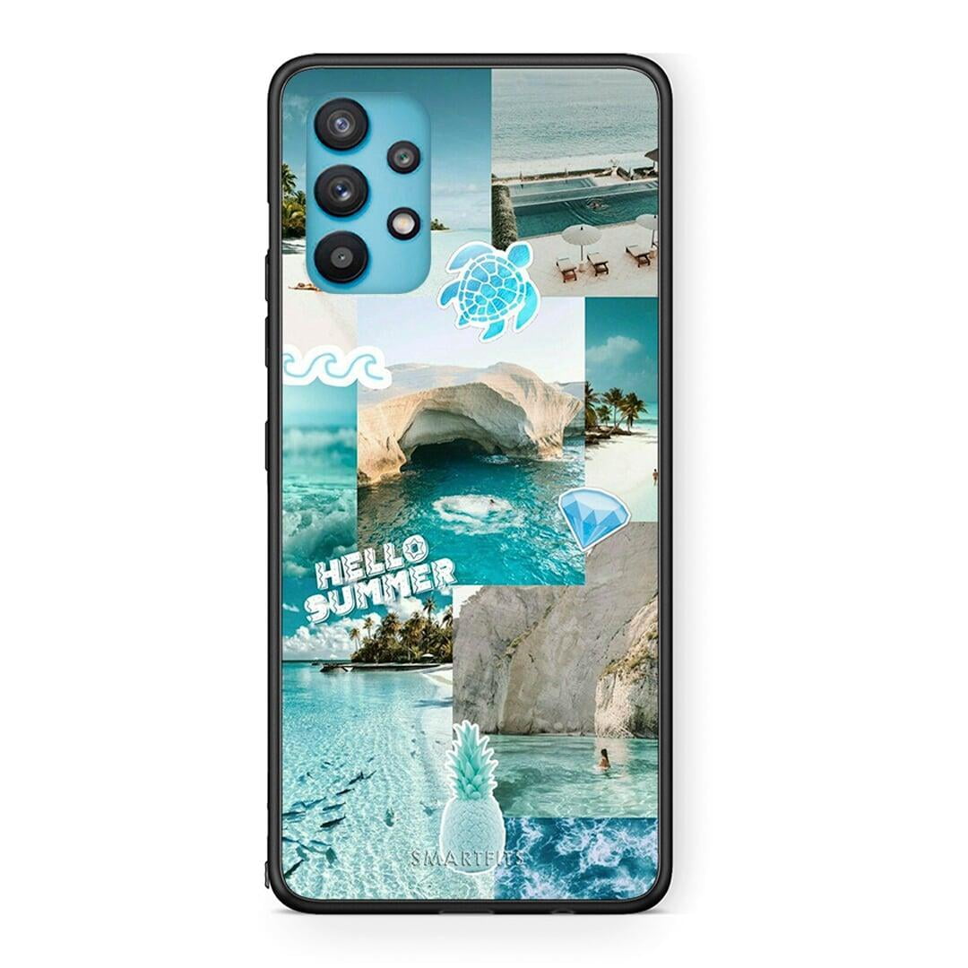 Samsung Galaxy A32 5G Aesthetic Summer Θήκη από τη Smartfits με σχέδιο στο πίσω μέρος και μαύρο περίβλημα | Smartphone case with colorful back and black bezels by Smartfits