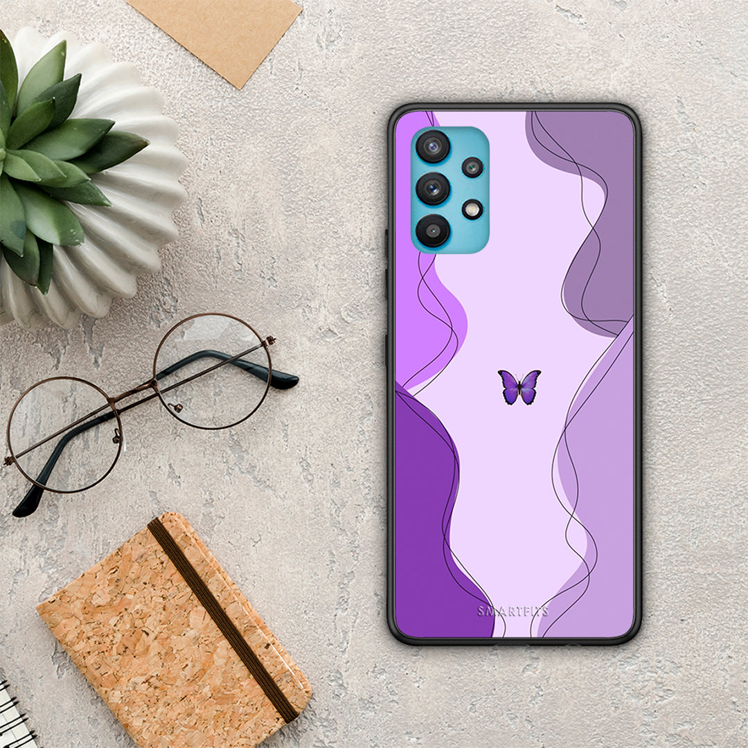 Purple Mariposa - Samsung Galaxy A32 5G case