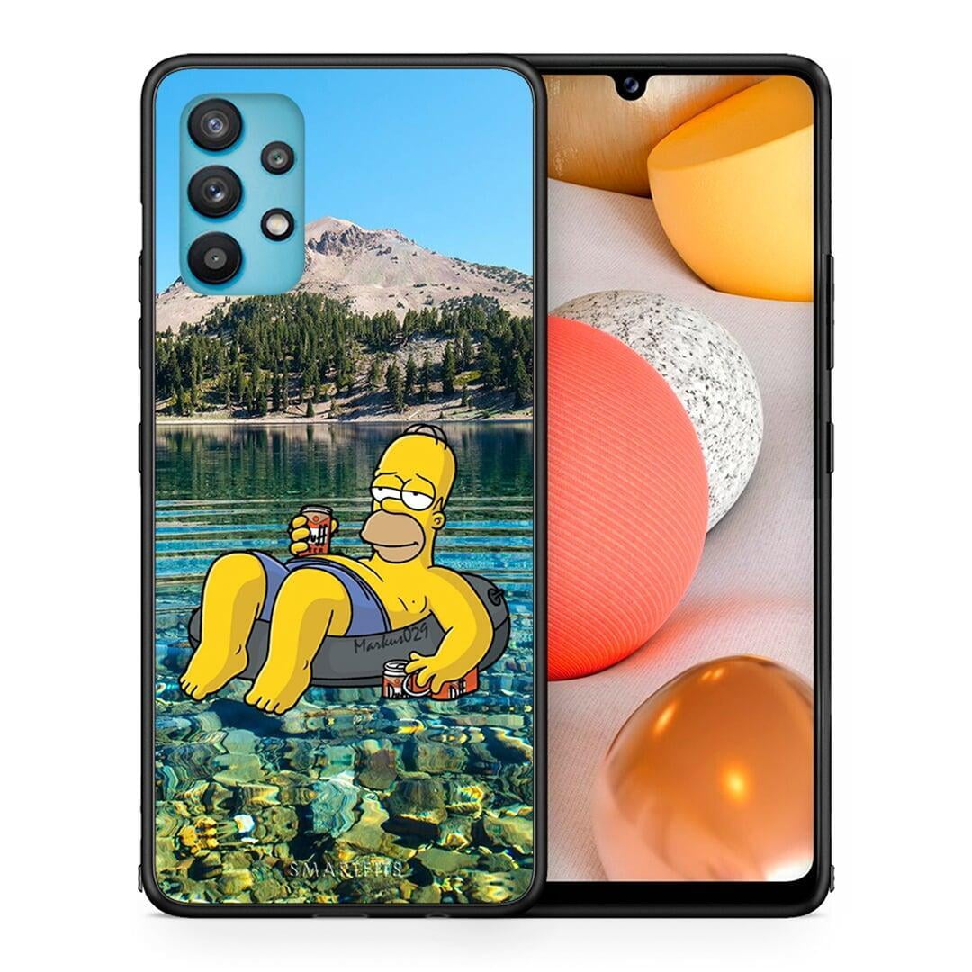 Θήκη Samsung Galaxy A32 5G Summer Happiness από τη Smartfits με σχέδιο στο πίσω μέρος και μαύρο περίβλημα | Samsung Galaxy A32 5G Summer Happiness case with colorful back and black bezels