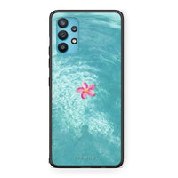 Thumbnail for Samsung Galaxy A32 5G Water Flower Θήκη από τη Smartfits με σχέδιο στο πίσω μέρος και μαύρο περίβλημα | Smartphone case with colorful back and black bezels by Smartfits