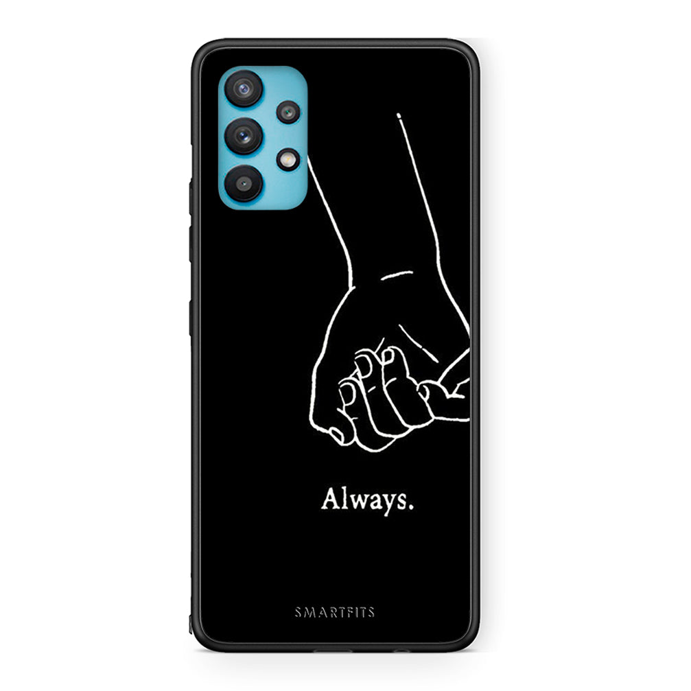 Samsung Galaxy A32 5G Always & Forever 1 Θήκη Αγίου Βαλεντίνου από τη Smartfits με σχέδιο στο πίσω μέρος και μαύρο περίβλημα | Smartphone case with colorful back and black bezels by Smartfits