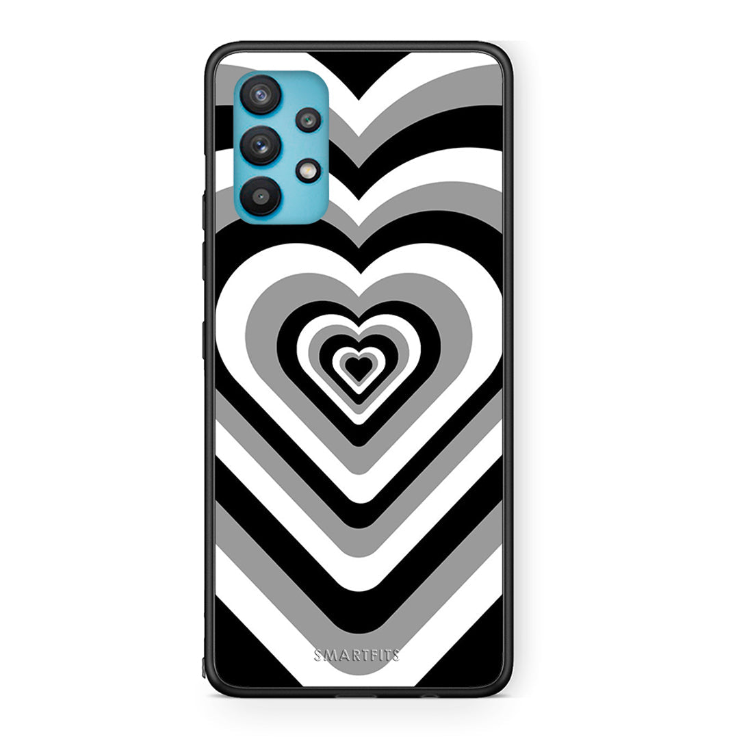 Samsung Galaxy A32 5G  Black Hearts θήκη από τη Smartfits με σχέδιο στο πίσω μέρος και μαύρο περίβλημα | Smartphone case with colorful back and black bezels by Smartfits