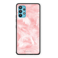 Thumbnail for 33 - Samsung Galaxy A32 5G  Pink Feather Boho case, cover, bumper