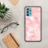 Thumbnail for Boho Pink Feather - Samsung Galaxy A32 5G case