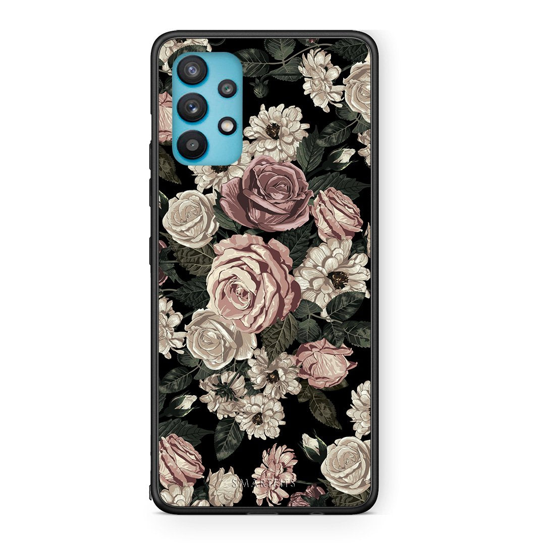 4 - Samsung Galaxy A32 5G  Wild Roses Flower case, cover, bumper