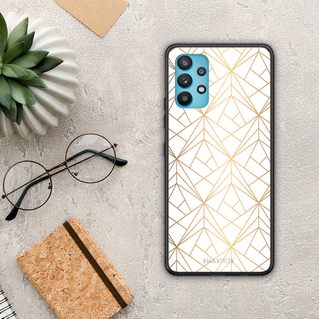 Geometric Luxury White - Samsung Galaxy A32 5G case