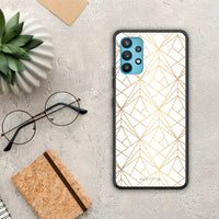 Thumbnail for Geometric Luxury White - Samsung Galaxy A32 5G case