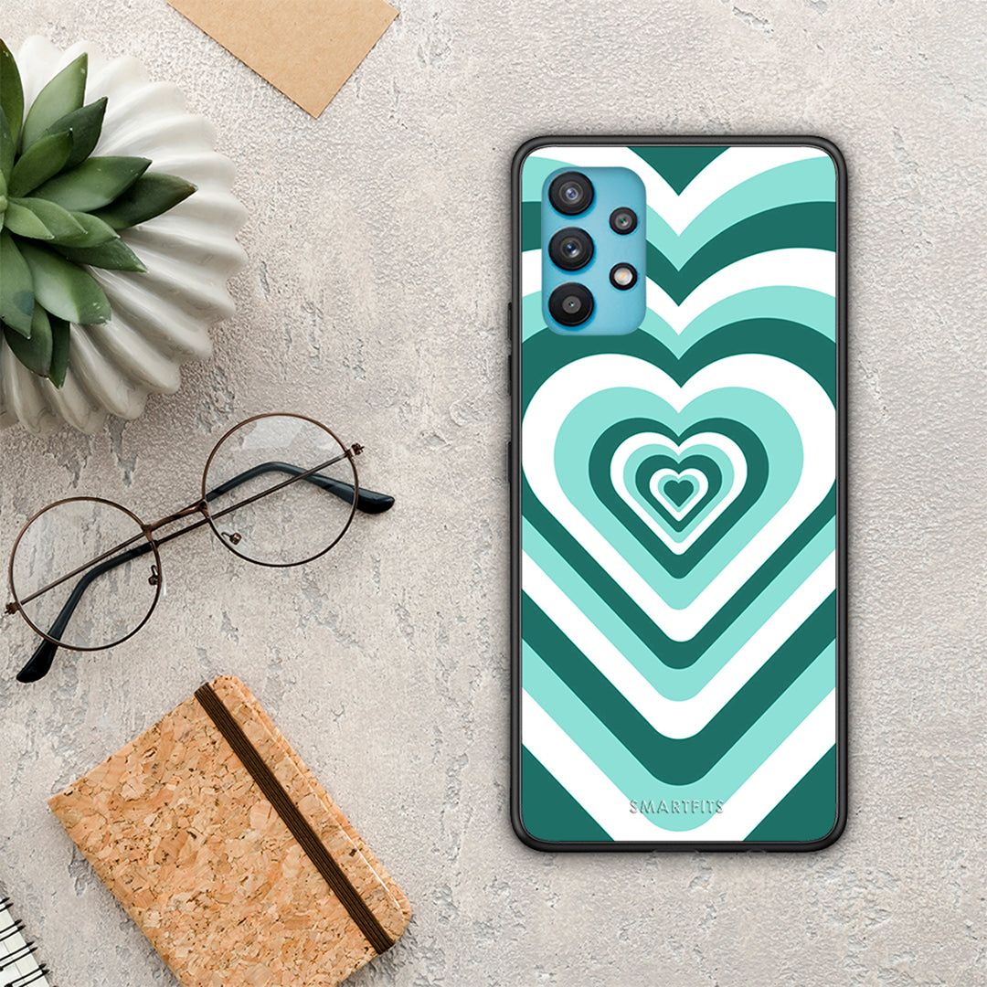 Green Hearts - Samsung Galaxy A32 5G case