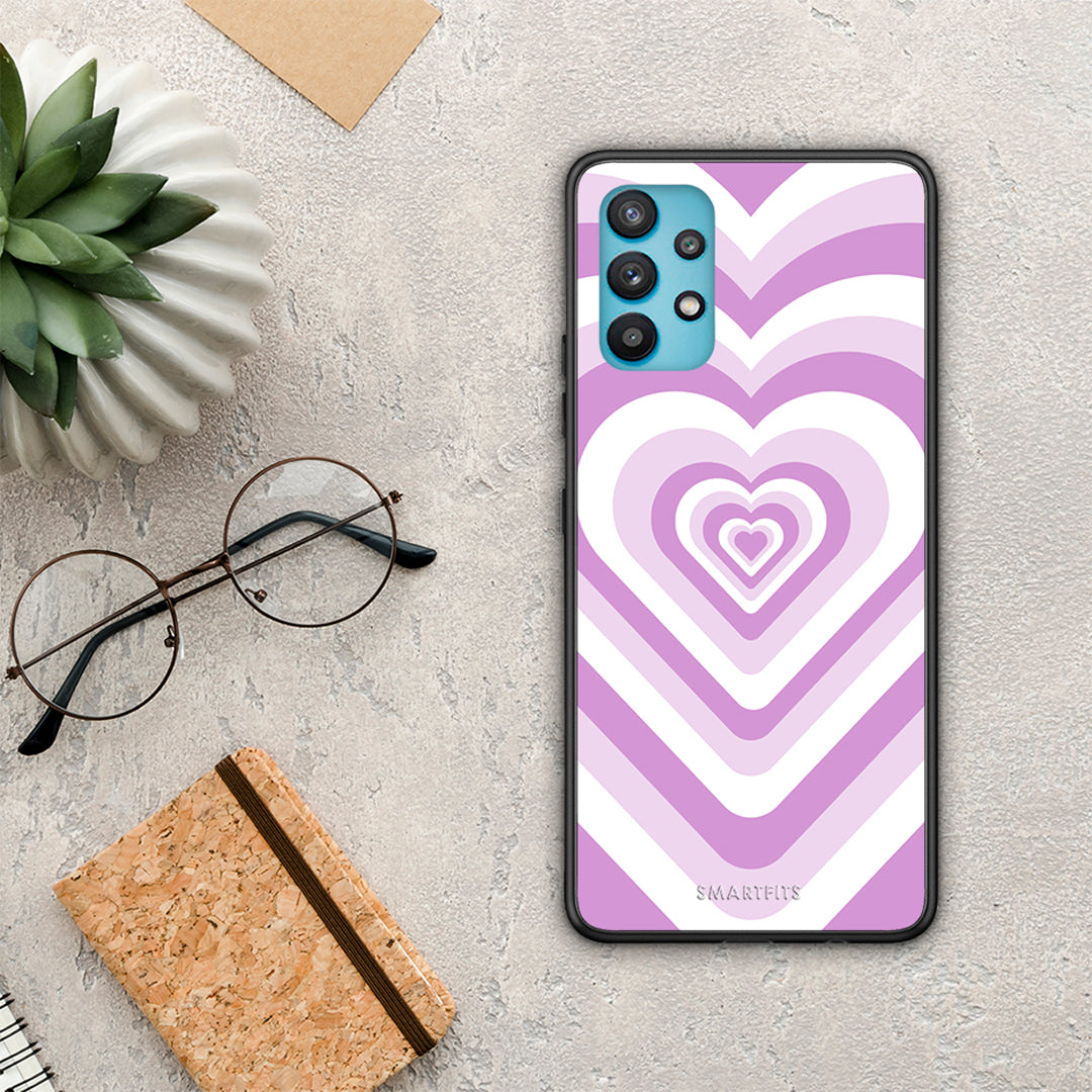 Lilac Hearts - Samsung Galaxy A32 5G case