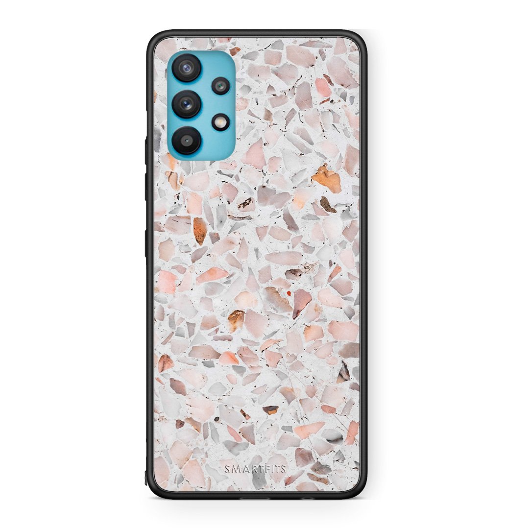 Samsung Galaxy A32 5G  Marble Terrazzo θήκη από τη Smartfits με σχέδιο στο πίσω μέρος και μαύρο περίβλημα | Smartphone case with colorful back and black bezels by Smartfits