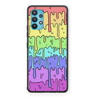 Thumbnail for Samsung Galaxy A32 5G  Melting Rainbow θήκη από τη Smartfits με σχέδιο στο πίσω μέρος και μαύρο περίβλημα | Smartphone case with colorful back and black bezels by Smartfits