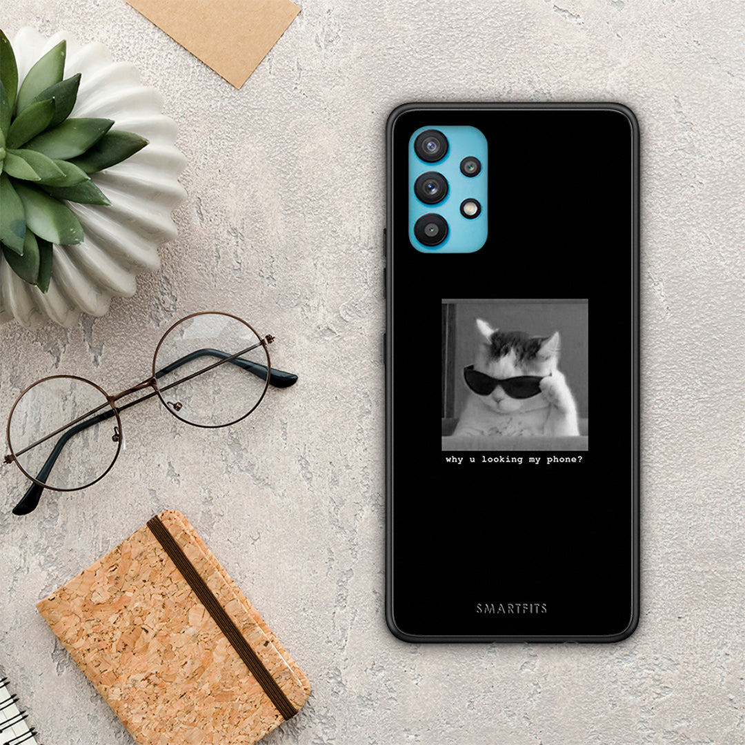Meme Cat - Samsung Galaxy A32 5G case