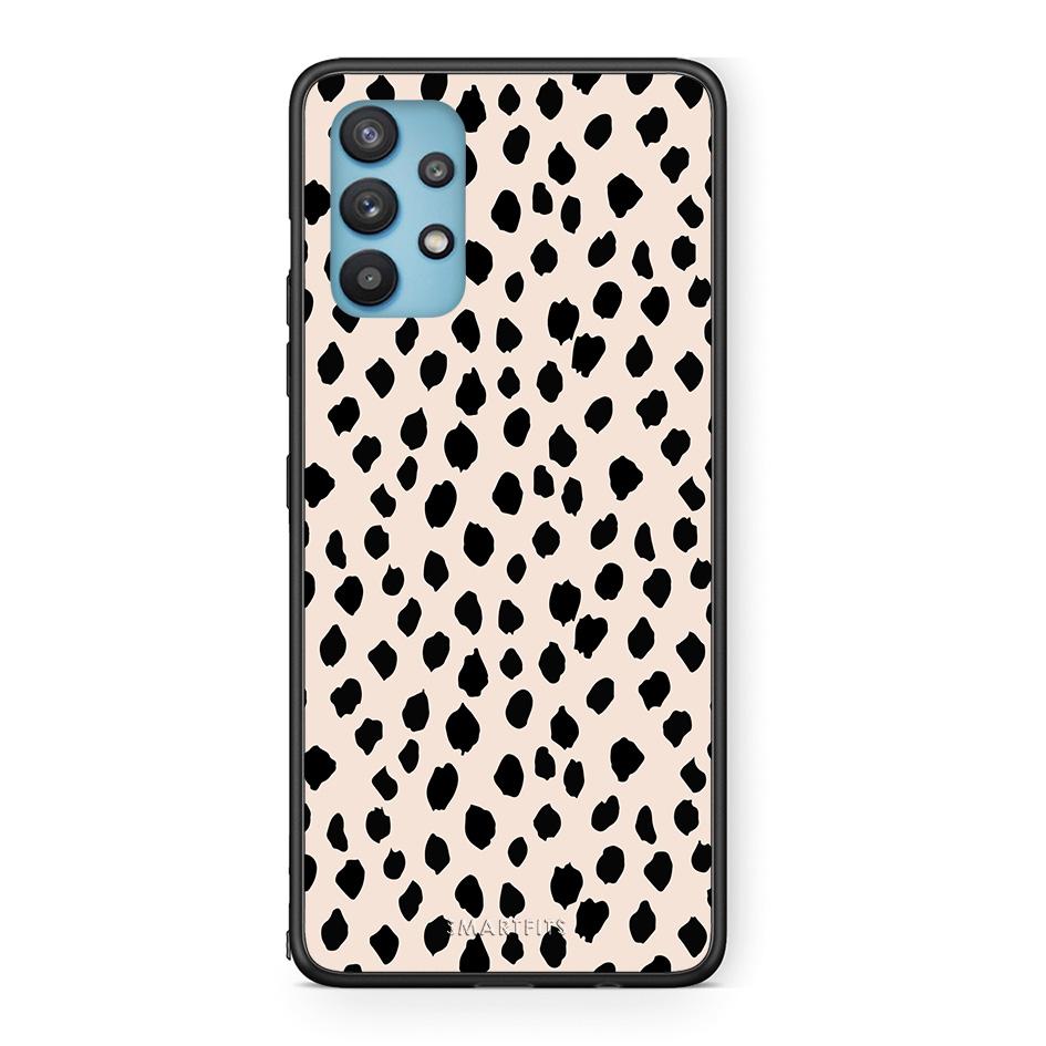 Samsung Galaxy A32 5G  New Polka Dots θήκη από τη Smartfits με σχέδιο στο πίσω μέρος και μαύρο περίβλημα | Smartphone case with colorful back and black bezels by Smartfits