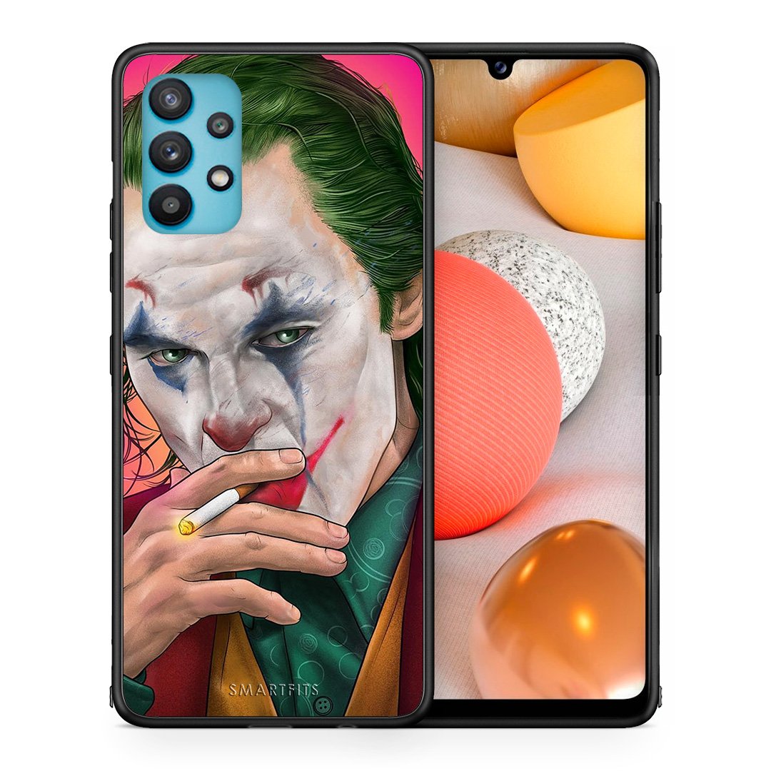 Θήκη Samsung Galaxy A32 5G  JokesOnU PopArt από τη Smartfits με σχέδιο στο πίσω μέρος και μαύρο περίβλημα | Samsung Galaxy A32 5G  JokesOnU PopArt case with colorful back and black bezels