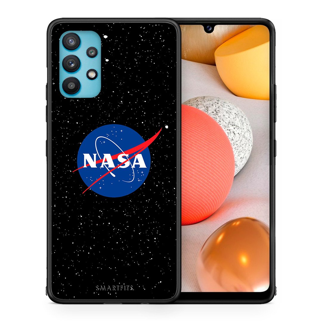 Θήκη Samsung Galaxy A32 5G  NASA PopArt από τη Smartfits με σχέδιο στο πίσω μέρος και μαύρο περίβλημα | Samsung Galaxy A32 5G  NASA PopArt case with colorful back and black bezels