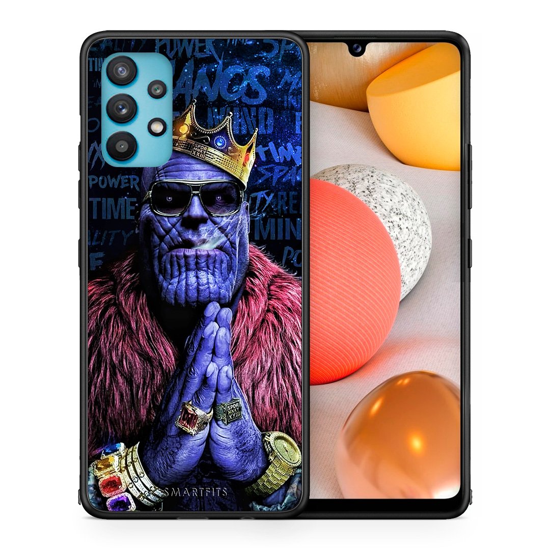 Θήκη Samsung Galaxy A32 5G  Thanos PopArt από τη Smartfits με σχέδιο στο πίσω μέρος και μαύρο περίβλημα | Samsung Galaxy A32 5G  Thanos PopArt case with colorful back and black bezels
