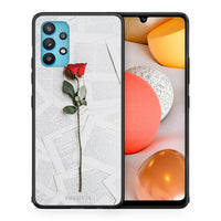 Thumbnail for Θήκη Samsung Galaxy A32 5G  Red Rose από τη Smartfits με σχέδιο στο πίσω μέρος και μαύρο περίβλημα | Samsung Galaxy A32 5G  Red Rose case with colorful back and black bezels