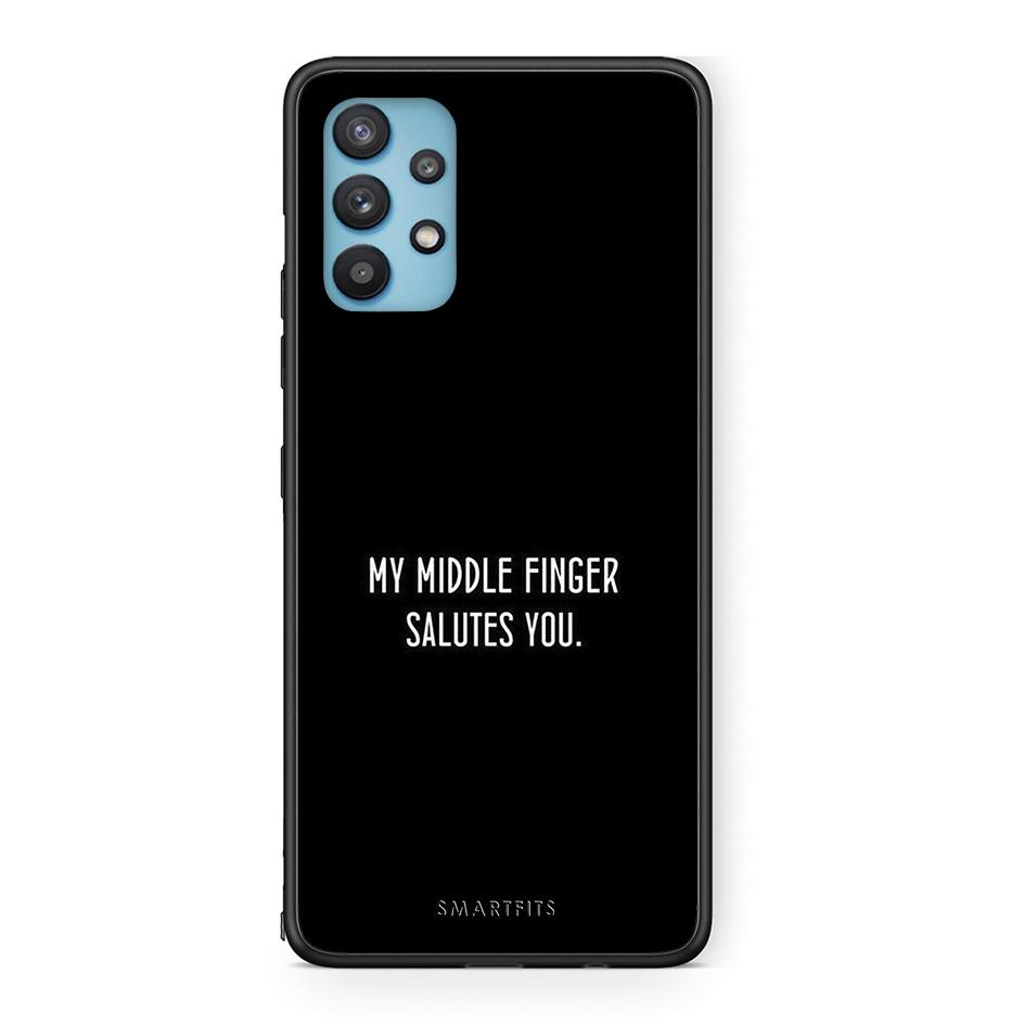 Samsung Galaxy A32 5G  Salute θήκη από τη Smartfits με σχέδιο στο πίσω μέρος και μαύρο περίβλημα | Smartphone case with colorful back and black bezels by Smartfits