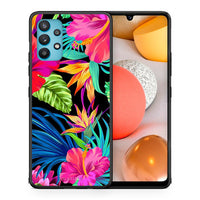 Thumbnail for Θήκη Samsung Galaxy A32 5G  Tropical Flowers από τη Smartfits με σχέδιο στο πίσω μέρος και μαύρο περίβλημα | Samsung Galaxy A32 5G  Tropical Flowers case with colorful back and black bezels