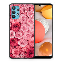 Thumbnail for Θήκη Samsung Galaxy A32 5G  RoseGarden Valentine από τη Smartfits με σχέδιο στο πίσω μέρος και μαύρο περίβλημα | Samsung Galaxy A32 5G  RoseGarden Valentine case with colorful back and black bezels