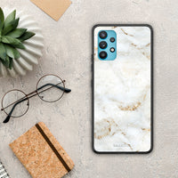 Thumbnail for White Gold Marble - Samsung Galaxy A32 5G case