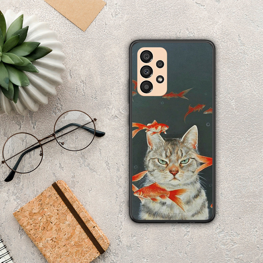 Cat Goldfish - Samsung Galaxy A33 5G case