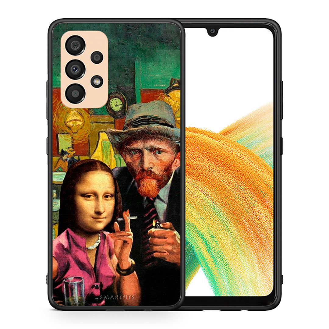 Θήκη Samsung A33 5G Funny Art από τη Smartfits με σχέδιο στο πίσω μέρος και μαύρο περίβλημα | Samsung A33 5G Funny Art case with colorful back and black bezels