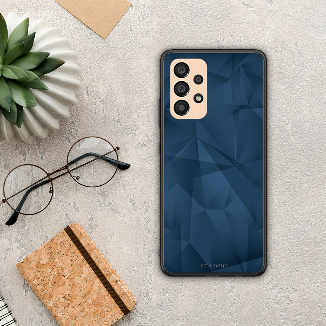 Geometric Blue Abstract - Samsung Galaxy A33 5G case