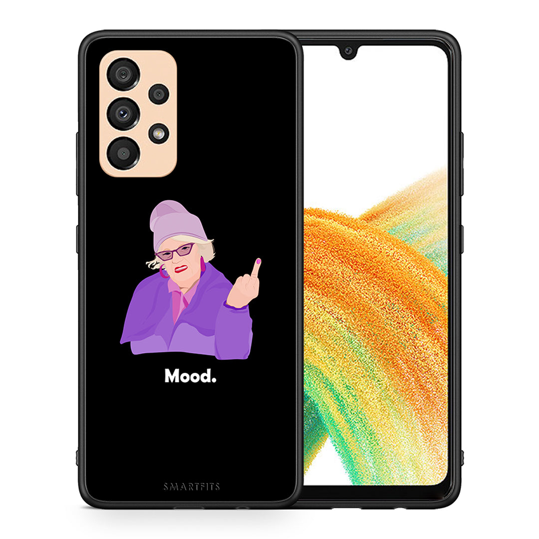 Θήκη Samsung A33 5G Grandma Mood Black από τη Smartfits με σχέδιο στο πίσω μέρος και μαύρο περίβλημα | Samsung A33 5G Grandma Mood Black case with colorful back and black bezels