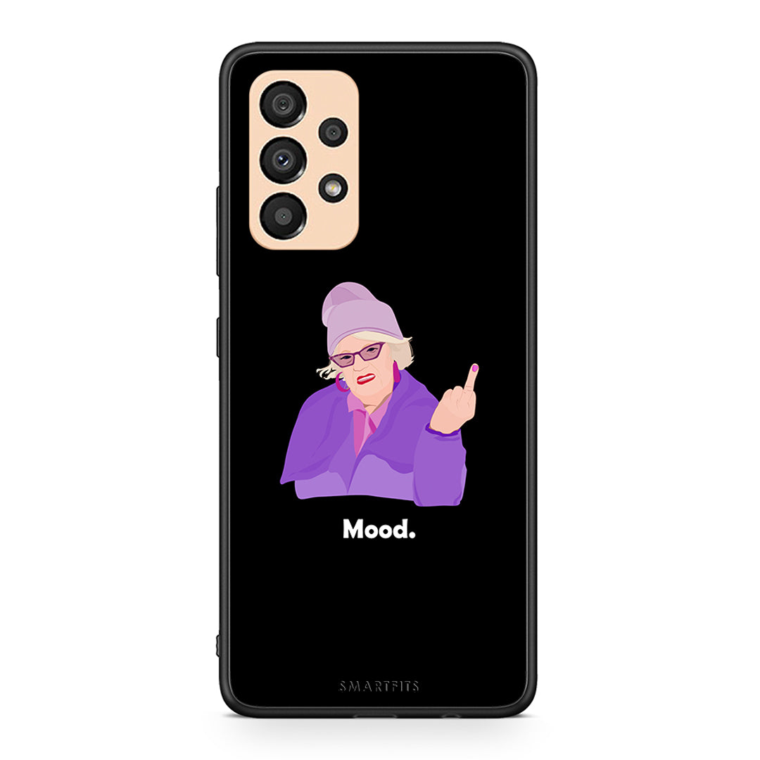 Samsung A33 5G Grandma Mood Black θήκη από τη Smartfits με σχέδιο στο πίσω μέρος και μαύρο περίβλημα | Smartphone case with colorful back and black bezels by Smartfits