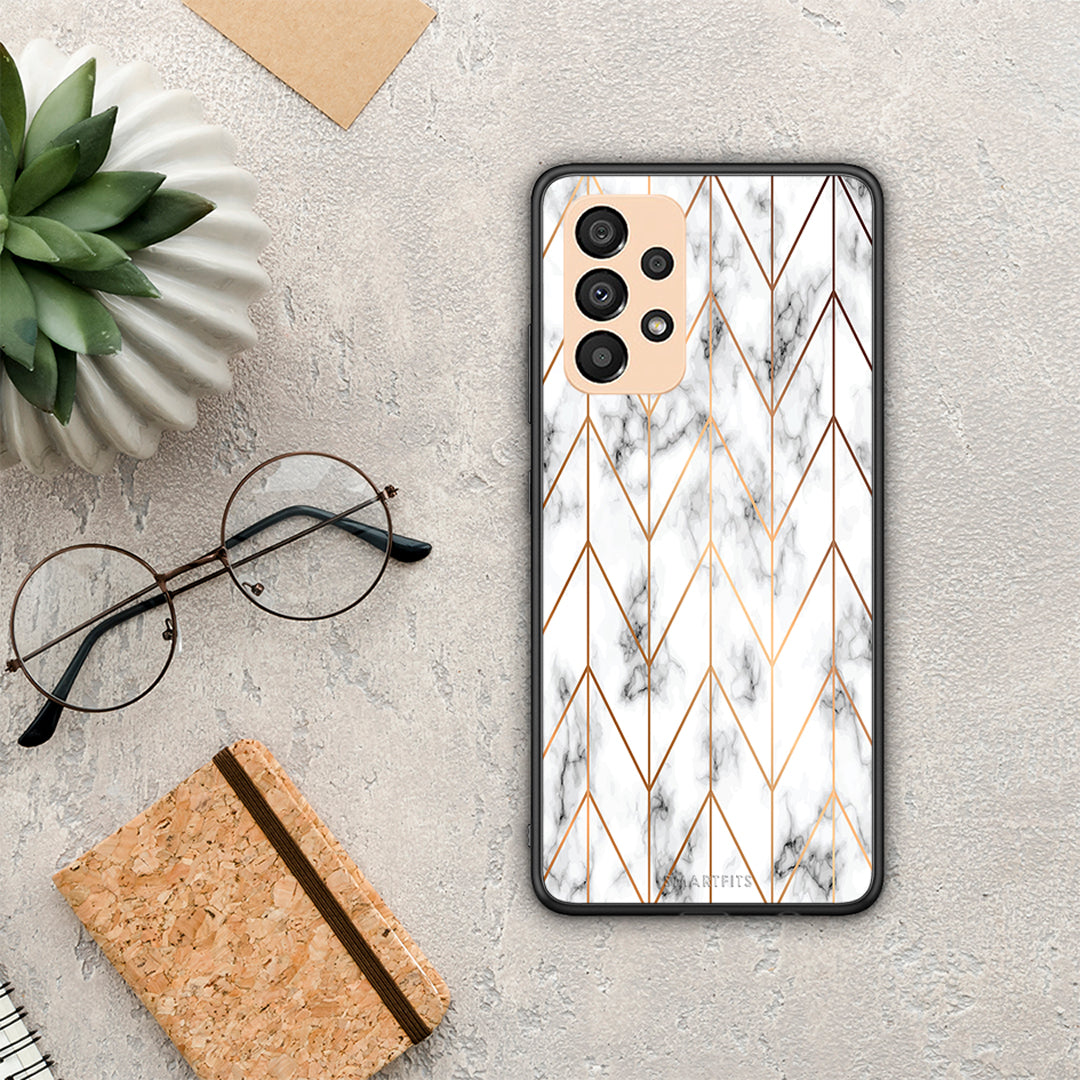 Marble Gold Geometric - Samsung Galaxy A33 5G case