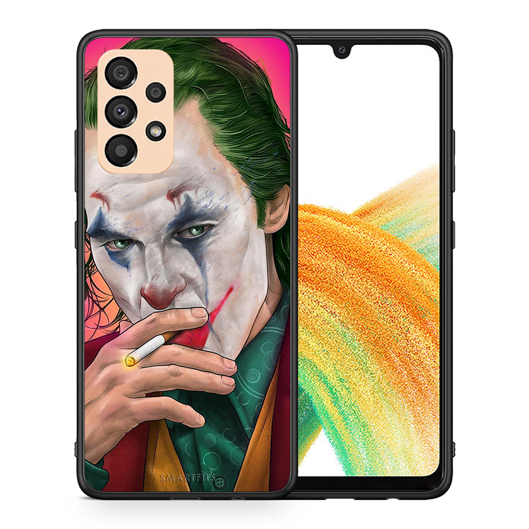 Θήκη Samsung A33 5G JokesOnU PopArt από τη Smartfits με σχέδιο στο πίσω μέρος και μαύρο περίβλημα | Samsung A33 5G JokesOnU PopArt case with colorful back and black bezels