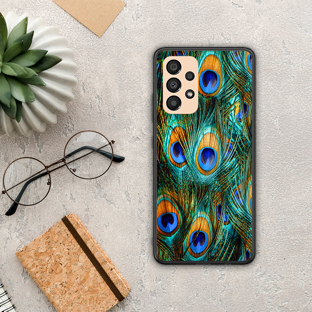 Real Peacock Feathers - Samsung Galaxy A33 5G case