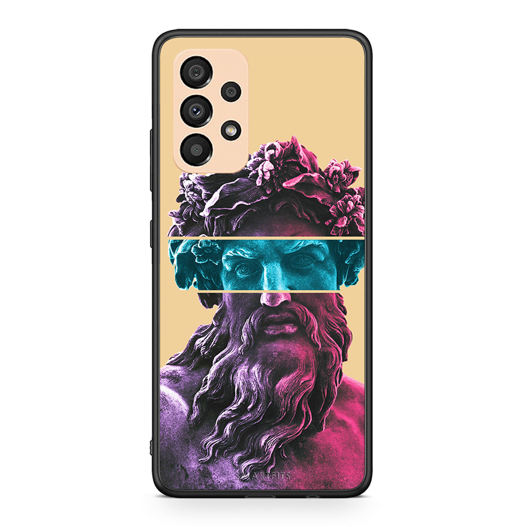 Samsung A33 5G Zeus Art Θήκη Αγίου Βαλεντίνου από τη Smartfits με σχέδιο στο πίσω μέρος και μαύρο περίβλημα | Smartphone case with colorful back and black bezels by Smartfits