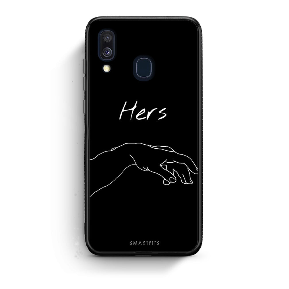 Samsung A40 Aeshetic Love 1 Θήκη Αγίου Βαλεντίνου από τη Smartfits με σχέδιο στο πίσω μέρος και μαύρο περίβλημα | Smartphone case with colorful back and black bezels by Smartfits