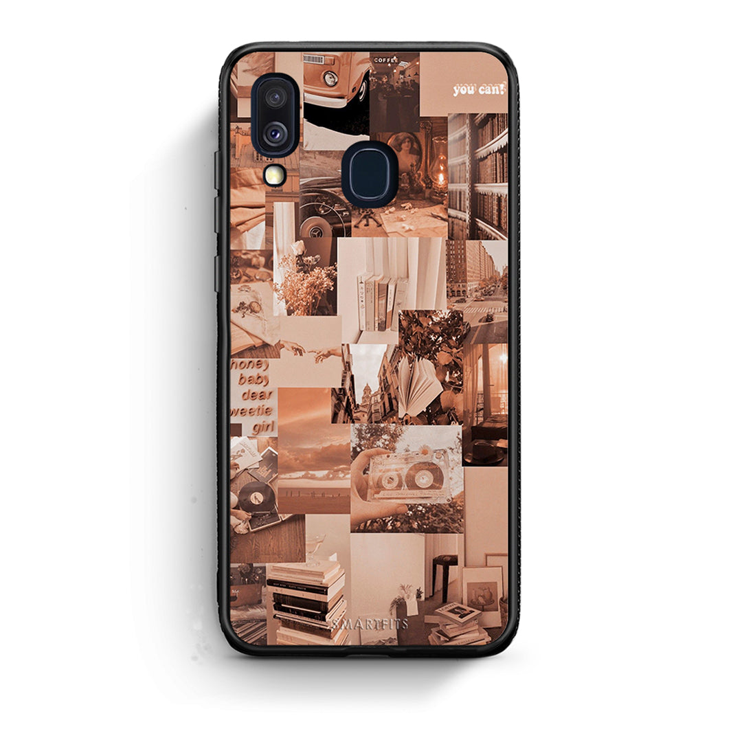 Samsung A40 Collage You Can Θήκη Αγίου Βαλεντίνου από τη Smartfits με σχέδιο στο πίσω μέρος και μαύρο περίβλημα | Smartphone case with colorful back and black bezels by Smartfits