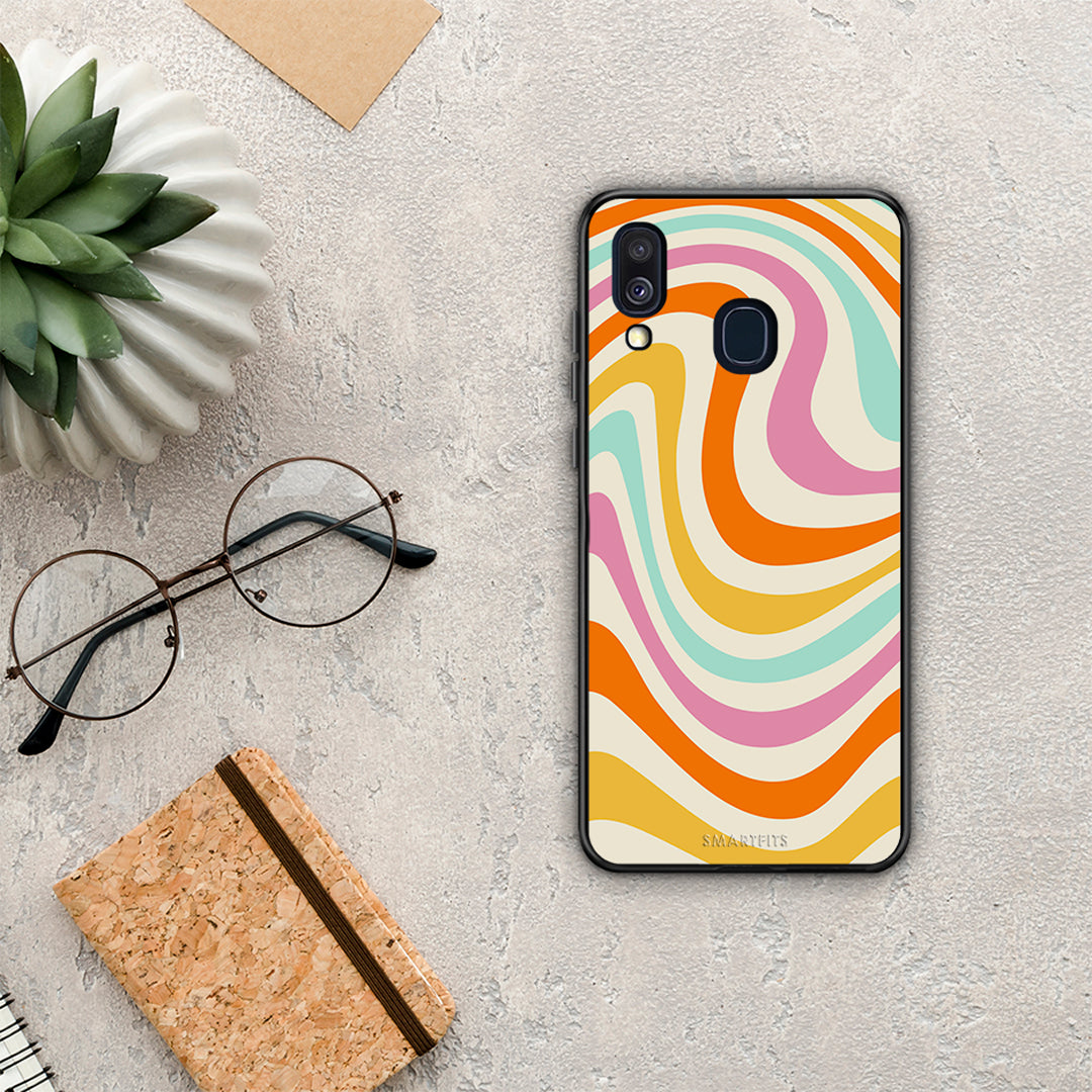 Colorful Waves - Samsung Galaxy A40 case