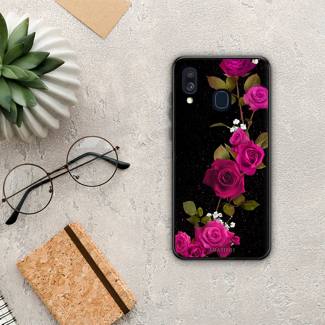 Flower Red Roses - Samsung Galaxy A40 case