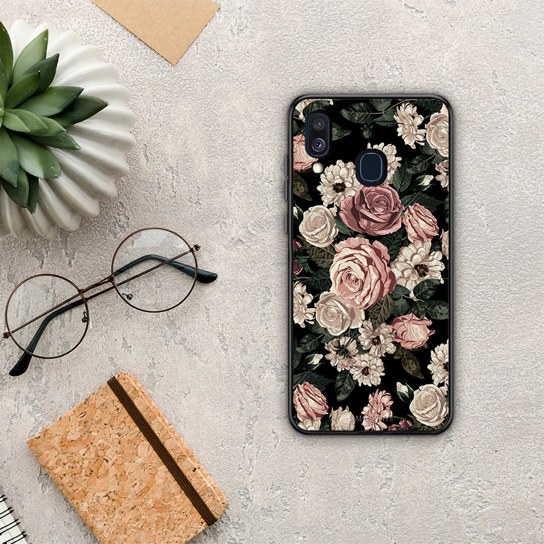 Flower Wild Roses - Samsung Galaxy A40 case
