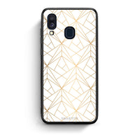 Thumbnail for 111 - Samsung A40  Luxury White Geometric case, cover, bumper